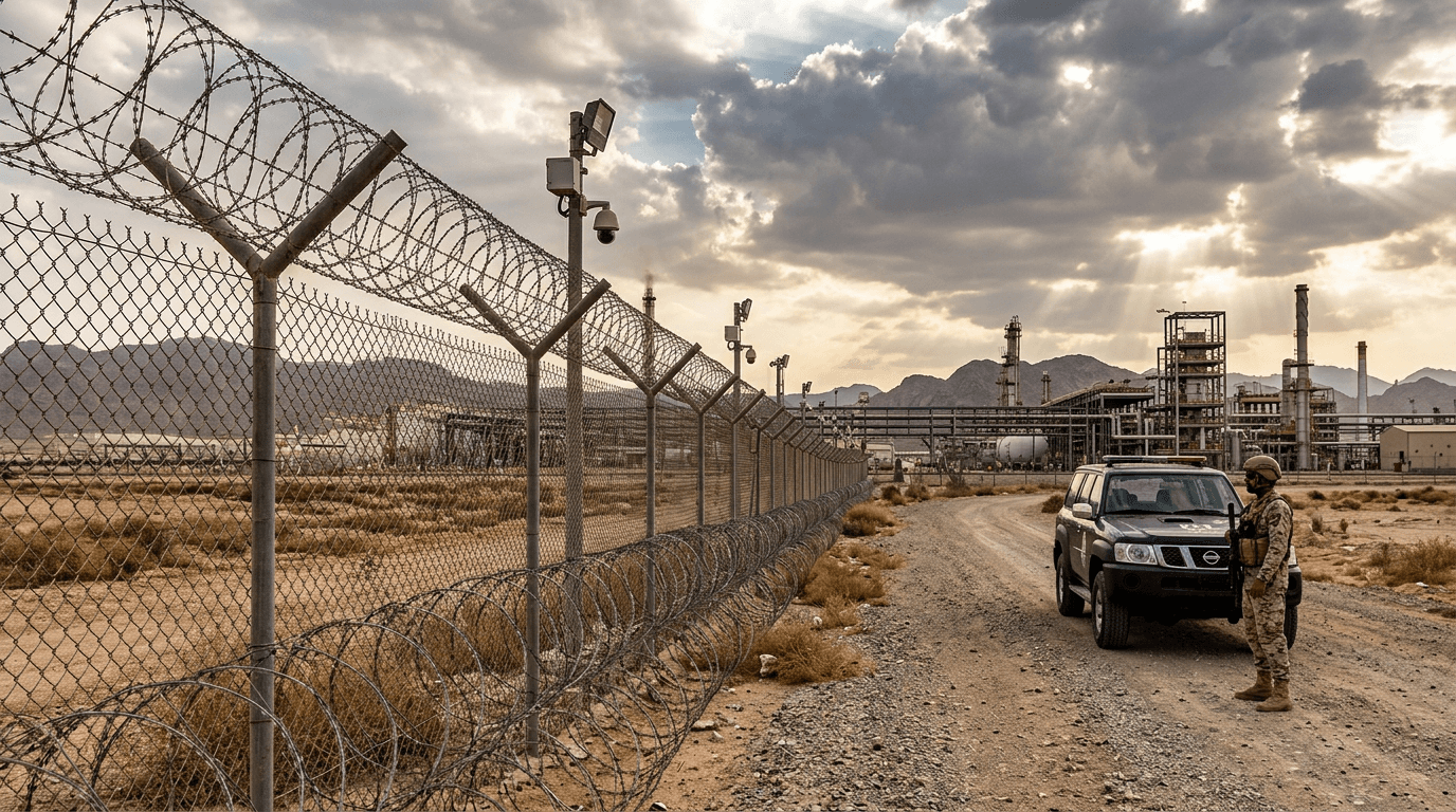 Hardened security systems for a sensitive facility